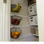 Simple Wall Mounted Fruit Basket Display