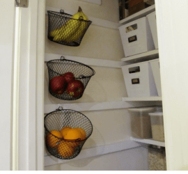 Simple Wall Mounted Fruit Basket Display