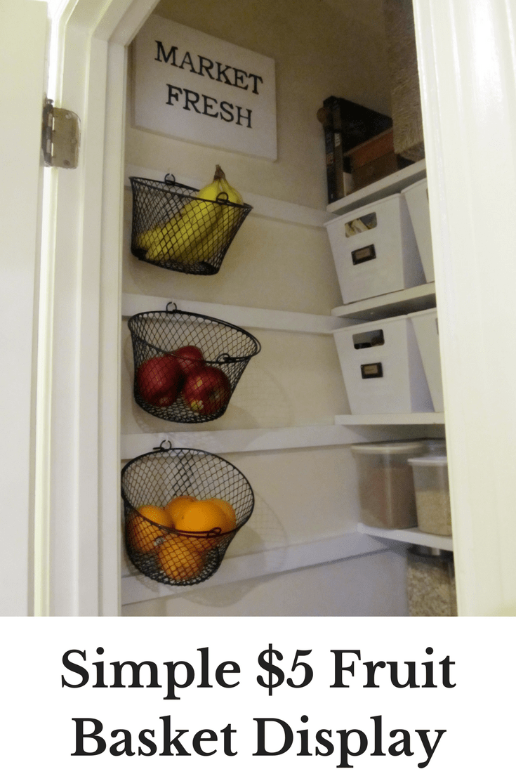 Under Sink Organizers and Storage Hanging Fruit Basket Inside