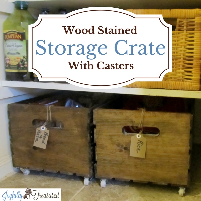 DIY Wood Storage Crates on Wheels, How to Stain Wood Crates Joyfully