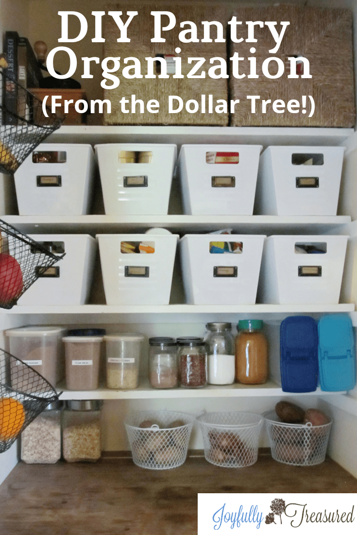 Pantry Cabinet Organization with Dollar Tree - Joyfully Treasured