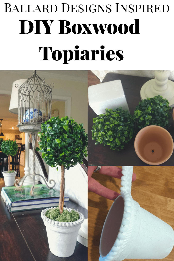Faux Boxwood Topiary DIY, Ballard Inspired Small Boxwood Topiary Living