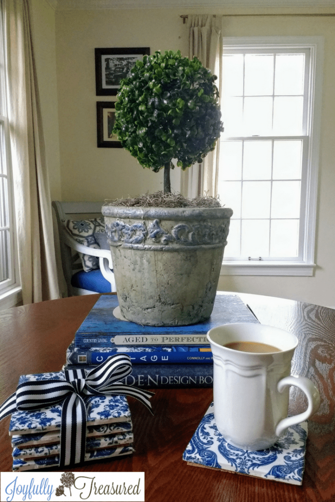 How to Make Coasters out of Ceramic Tiles and Napkins, Easy DIY Home