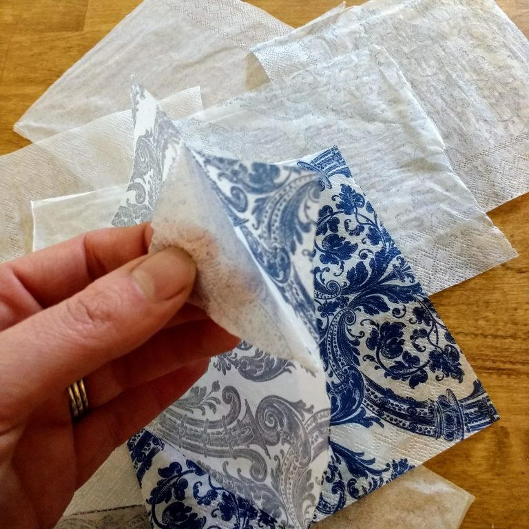 How to Make Coasters out of Ceramic Tiles and Napkins, Easy DIY Home Decor Craft Joyfully