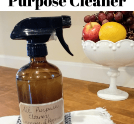 Mix up this diy lavender peppermint all purpose cleaner in seconds. This Castile cleaner is safe natural. The best part is it smells amazing! #allnatural #springcleaning #cleaning #homemaking #essentialoils #homemadecleaner