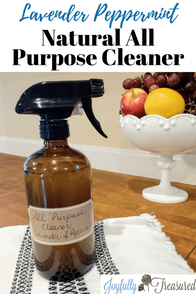 DIY Natural All Purpose Cleaner with Lavender and Peppermint, How to