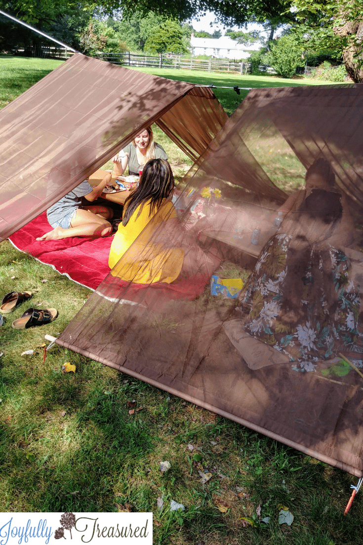 diy outdoor tent clothesline Joyfully Treasured