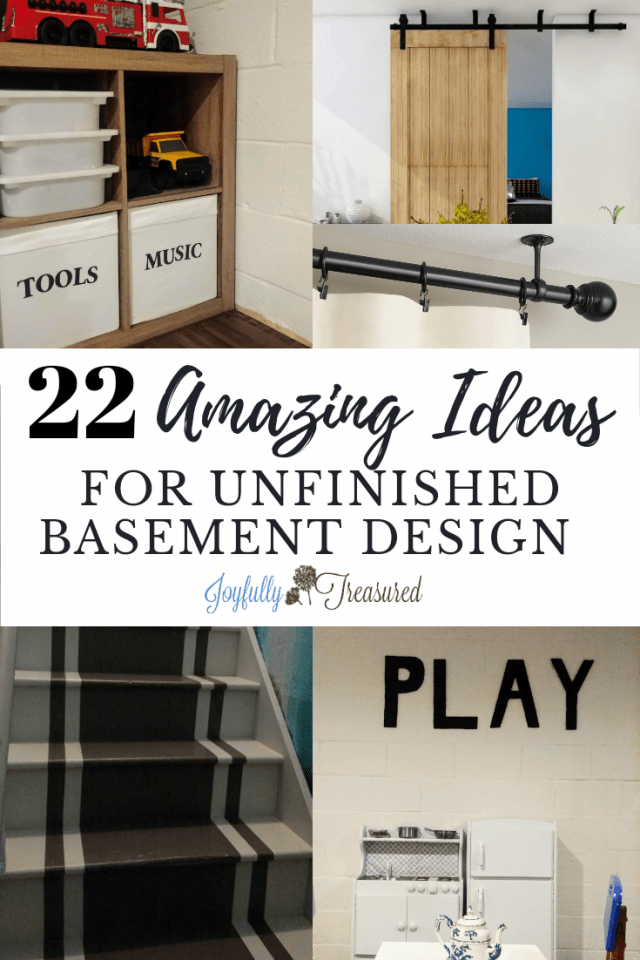 22 Amazing Ideas for Unfinished Basement Decor Joyfully Treasured