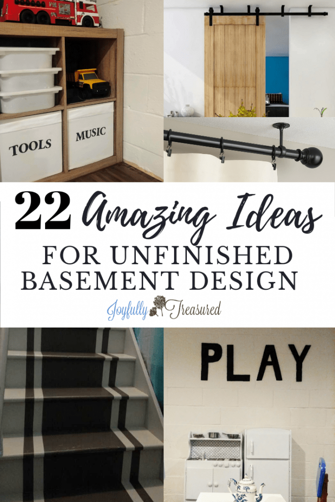 22 Amazing Ideas For Unfinished Basement Decor Joyfully Treasured