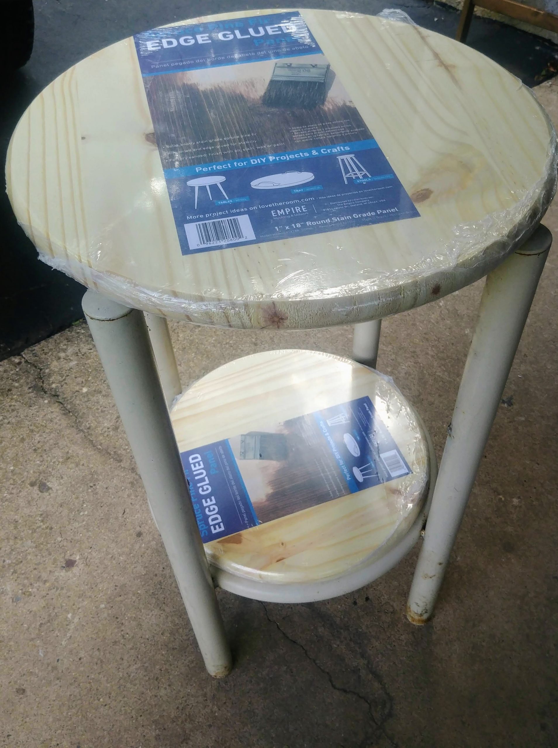 How to Paint Metal Furniture, A Table Upcycle for the Basement Joyfully Treasured