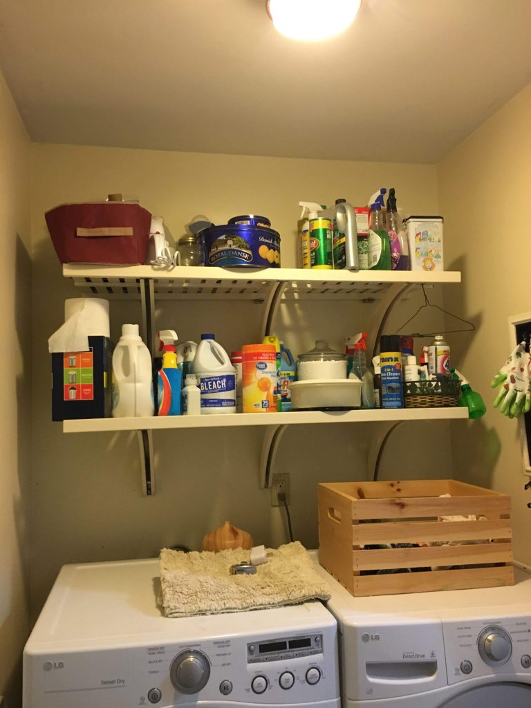 Welcome to Our (Tiny) Laundry Room, $100 Room Challenge - Joyfully ...