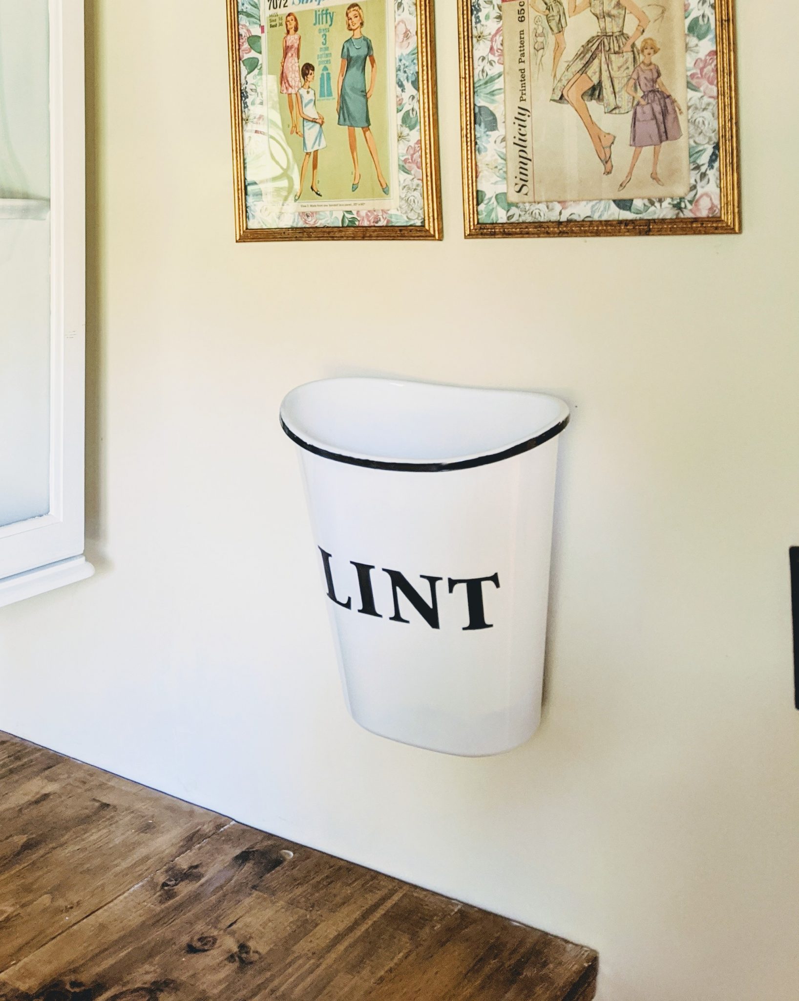 DIY Lint Bin, Easy Dollar Tree Farmhouse Decor Craft Joyfully Treasured