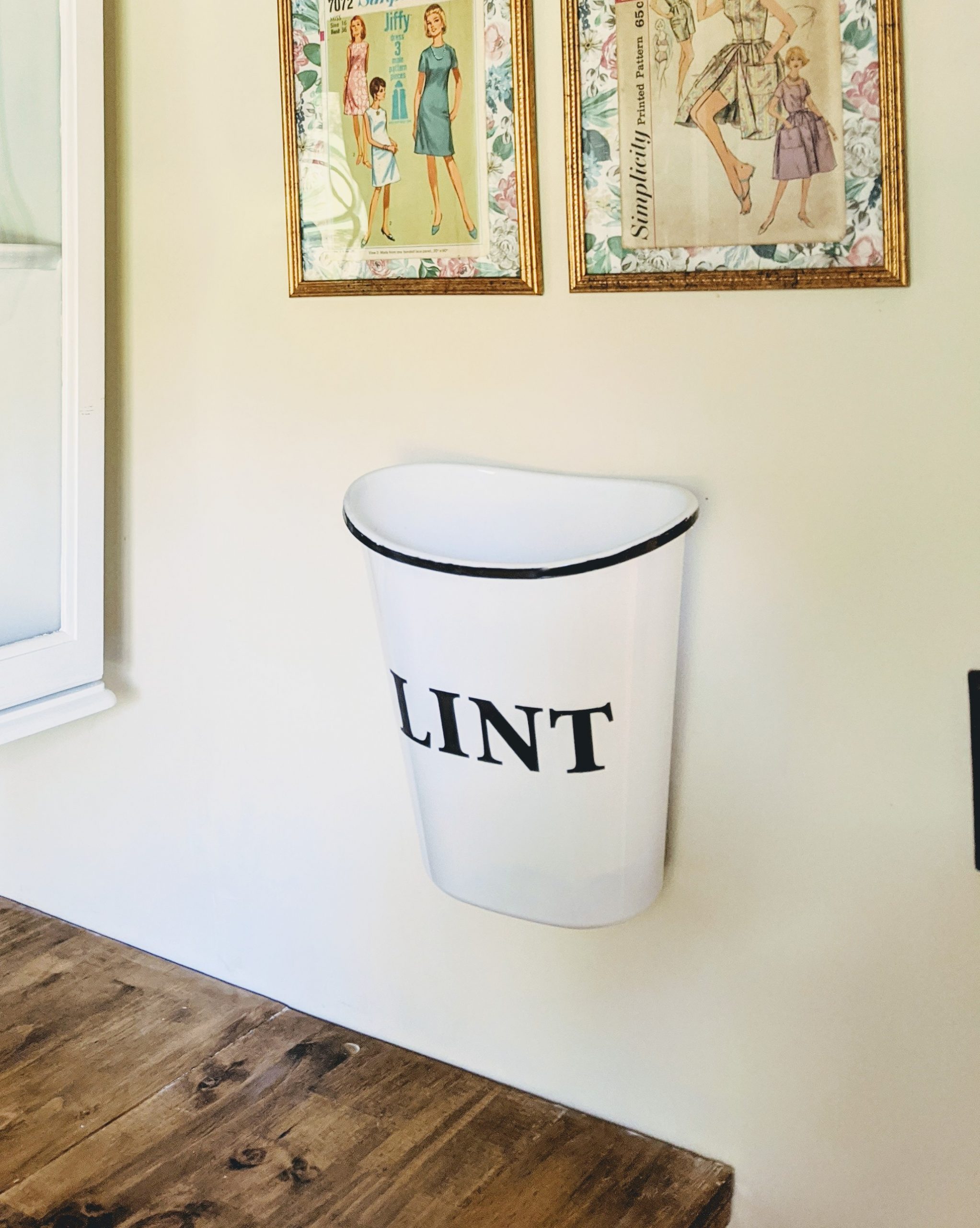 DIY Lint Bin, Easy Dollar Tree Farmhouse Decor Craft Joyfully Treasured