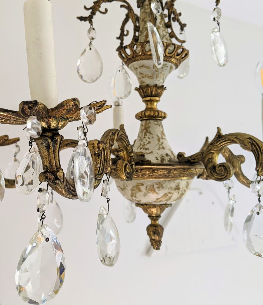 How to Clean an Antique Brass Chandelier and Remove Tarnish - Joyfully  Treasured