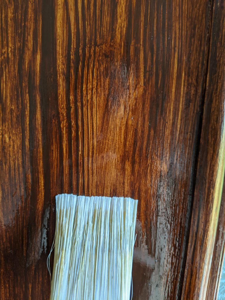 Applying a General Finishes Gel Stain on My Home's Front Door