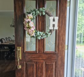 how to stain a steel door to look like wood