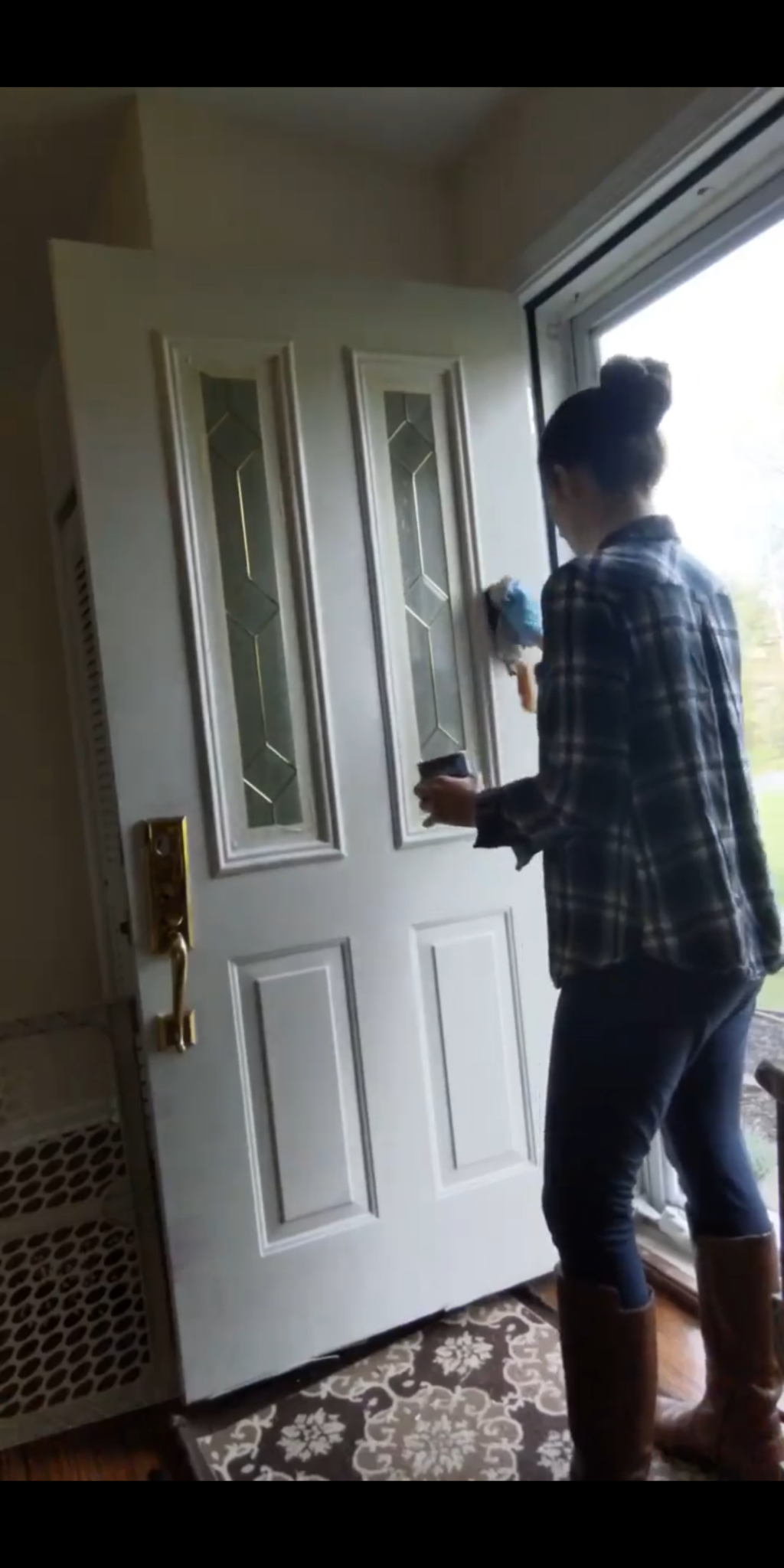 How to Stain a Steel Door to Look Like Wood Joyfully Treasured