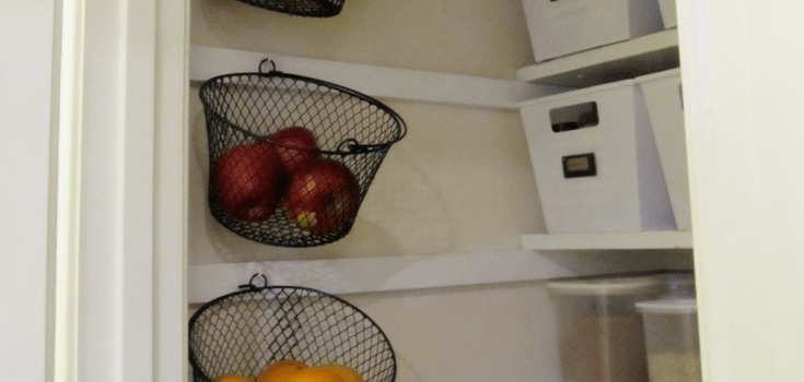 Simple Wall Mounted Fruit Basket Display