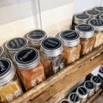 spice jar set with labels