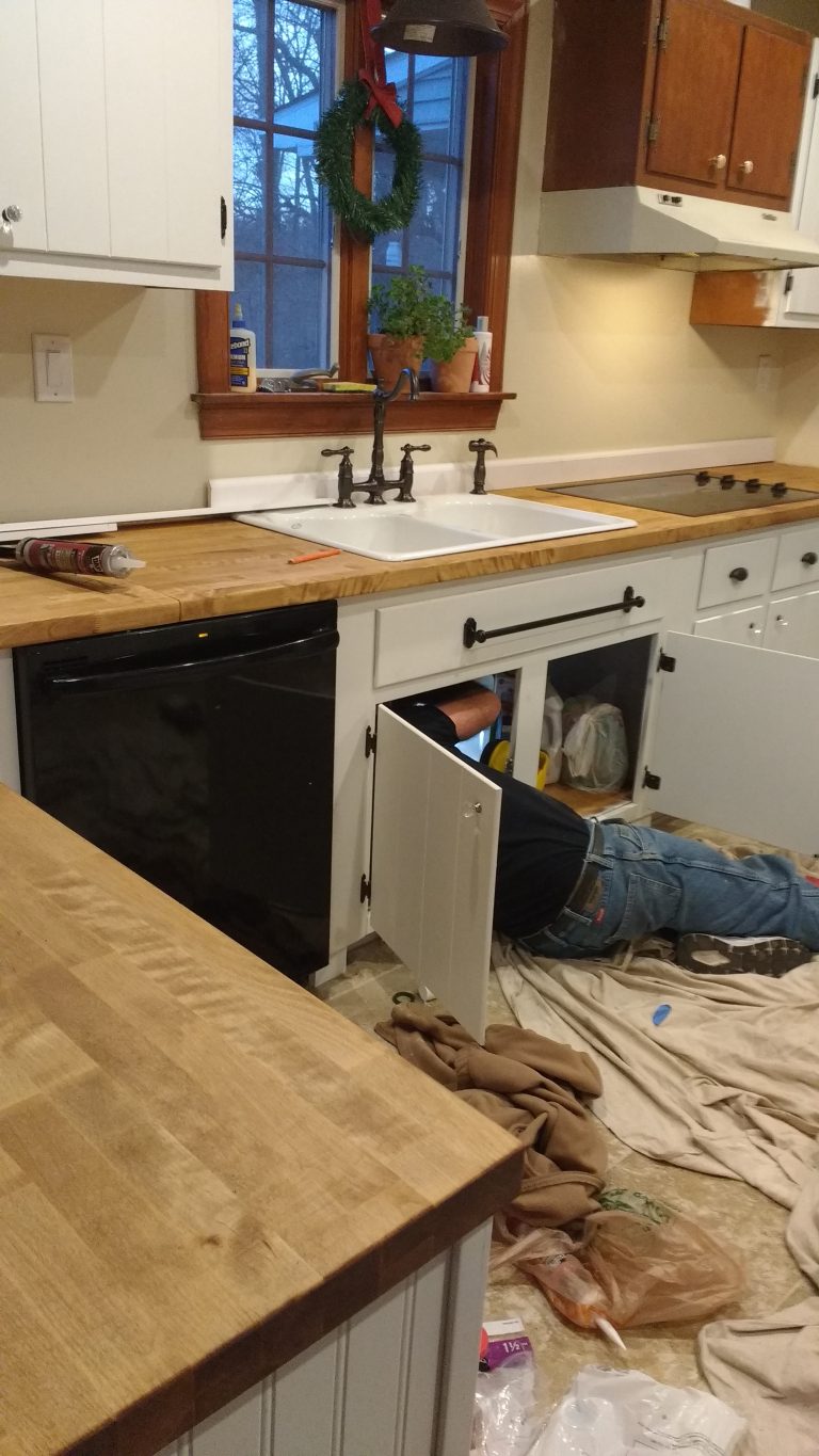 Sealing Butcher Block Countertops with Dark Tung Oil, A Food Safe Stain ...