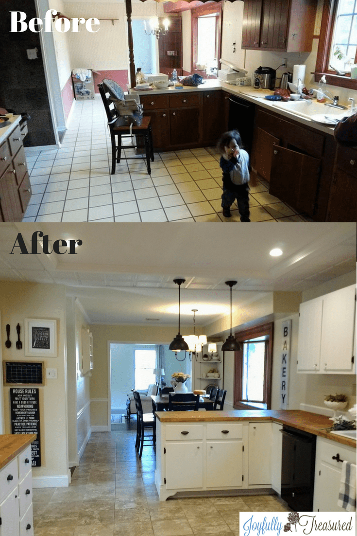 Farmhouse Kitchen Renovation Before And