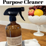 Mix up this diy lavender peppermint all purpose cleaner in seconds. This Castile cleaner is safe natural. The best part is it smells amazing! #allnatural #springcleaning #cleaning #homemaking #essentialoils #homemadecleaner