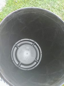 Diy solar fountain, Punch the drainage holrs for the bottom pot only.