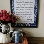Create beautiful quote art with a dollar tree frame and a cocktail napkin!