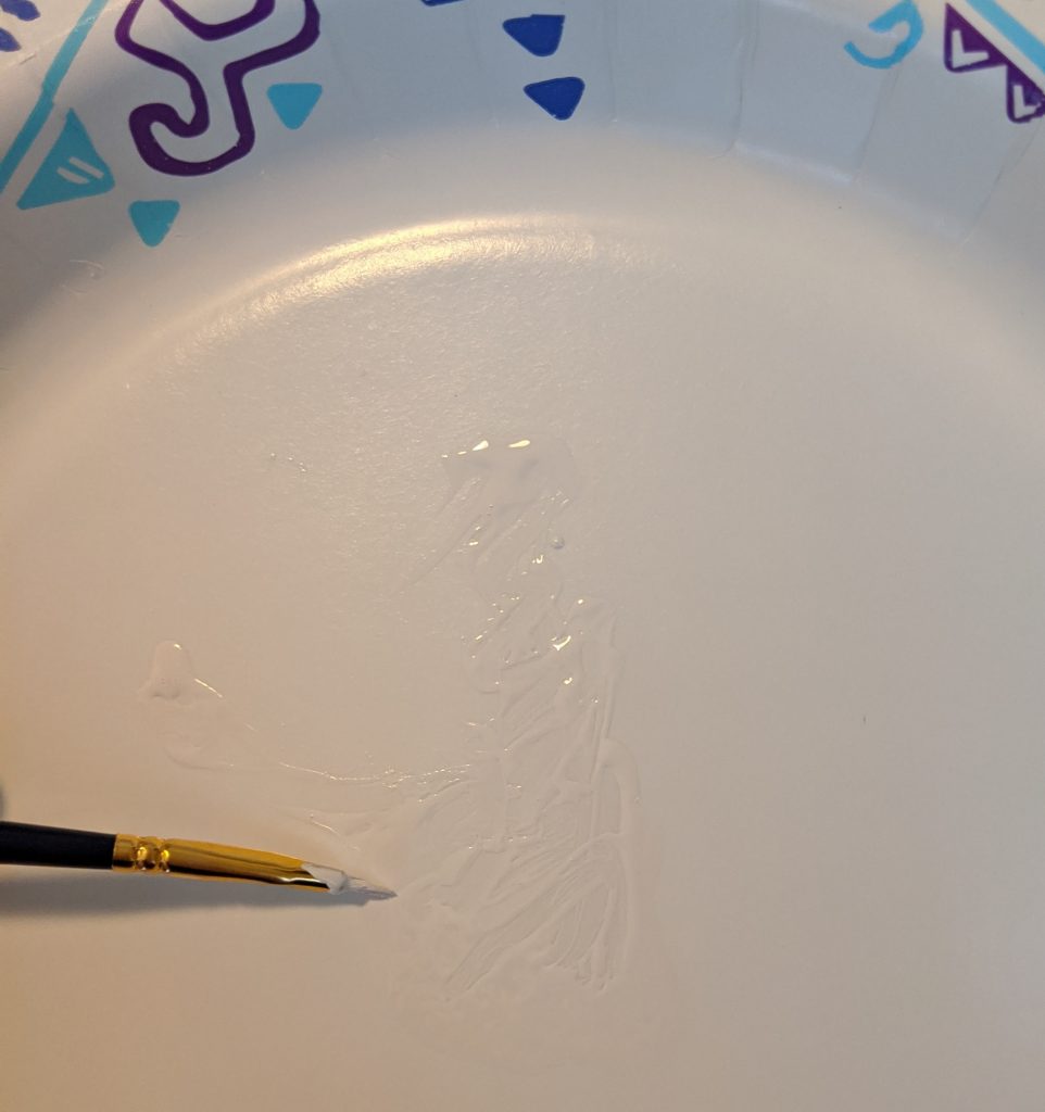 touching up with spray paint
