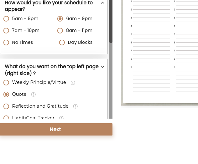 customizable weekly planner, best custom planner design